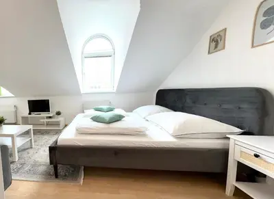 Ein Bett oder Betten in einem Zimmer der Unterkunft Vienna Excellent Apartments