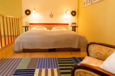 Ein Bett oder Betten in einem Zimmer der Unterkunft Appartementhaus Witzmann