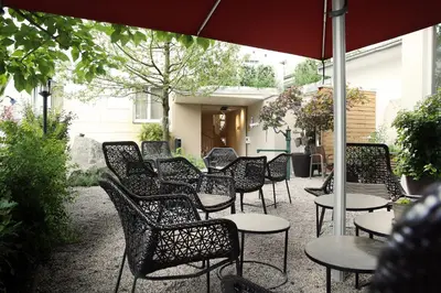 Ein Garten an der Unterkunft Hotel Babenbergerhof