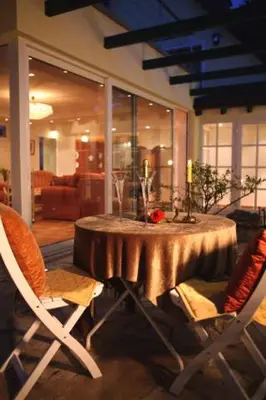Ein Sitzbereich in der Unterkunft Romantic Cottage