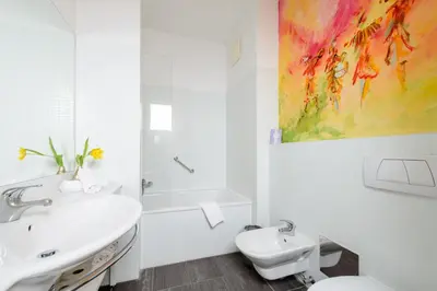 Ein Badezimmer in der Unterkunft Hotel Herzoghof