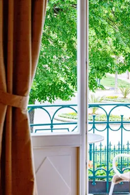 Ein Balkon oder eine Terrasse in der Unterkunft Hotel Herzoghof