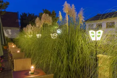 Ein Garten an der Unterkunft Burgenländerhof Hotel Garni