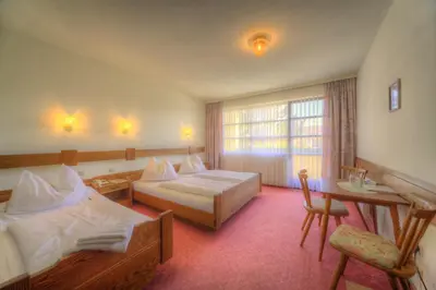 Ein Bett oder Betten in einem Zimmer der Unterkunft Burgenländerhof Hotel Garni
