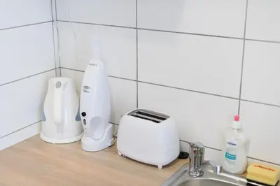 Kaffee-/Teezubehör in der Unterkunft Vienna City Apartment Kempelengasse