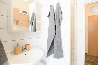 Ein Badezimmer in der Unterkunft Vienna City Apartment Kempelengasse