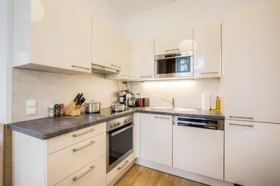Küche/Küchenzeile in der Unterkunft Vienna Grand Apartments City