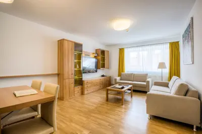 Ein Sitzbereich in der Unterkunft Vienna Grand Apartments City