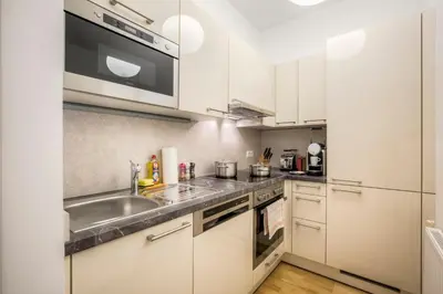 Küche/Küchenzeile in der Unterkunft Vienna Grand Apartments City