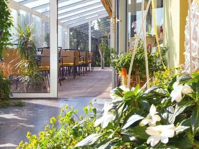 Ein Garten an der Unterkunft Haus Margarethe