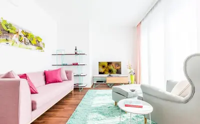 Ein Sitzbereich in der Unterkunft Mar Suite Apartments - Simmering