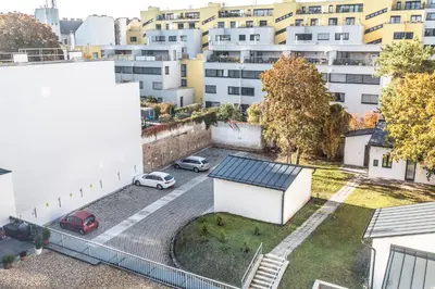 Das Gebäude in dem sich die Ferienwohnung befindet
