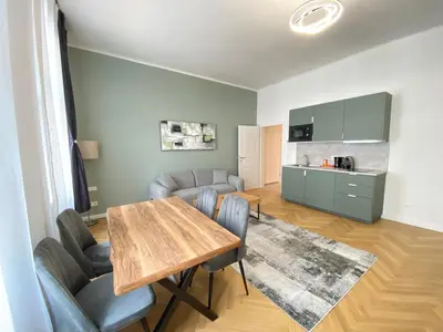 Küche/Küchenzeile in der Unterkunft Vienna Stay Apartments or Rooms 1050