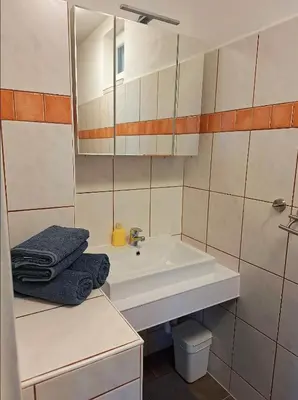 Ein Badezimmer in der Unterkunft Appartements Regina