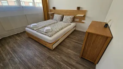 Ein Bett oder Betten in einem Zimmer der Unterkunft bookVienna 