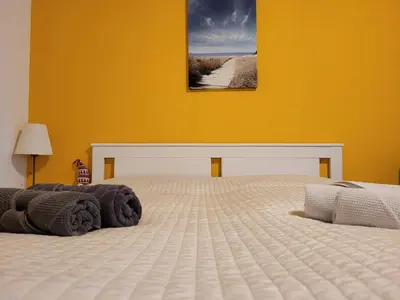 Ein Bett oder Betten in einem Zimmer der Unterkunft Leopoldauer Apartment