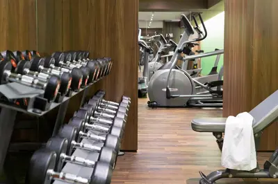 Das Fitnesscenter und/oder die Fitnesseinrichtungen in der Unterkunft Holiday Inn Vienna City by IHG