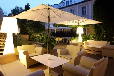 Ein Sitzbereich in der Unterkunft Holiday Inn Vienna City by IHG