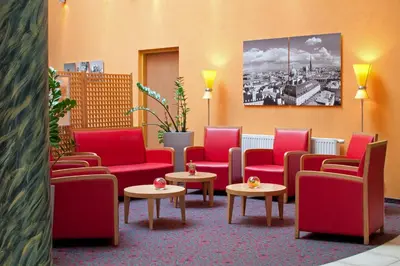 Ein Sitzbereich in der Unterkunft ibis Wien City