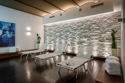 Ein Sitzbereich in der Unterkunft Hotel IMLAUER Wien