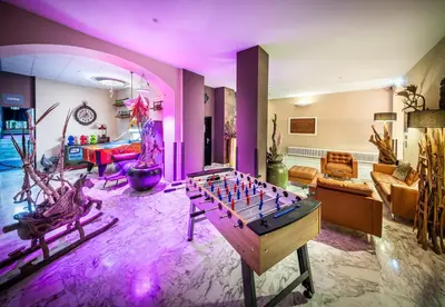 Ein Sitzbereich in der Unterkunft Das Gutenbrunn Thermen & Sporthotel