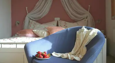 Ein Bett oder Betten in einem Zimmer der Unterkunft Das Mittelpunkt