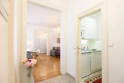 Küche/Küchenzeile in der Unterkunft City Apartment