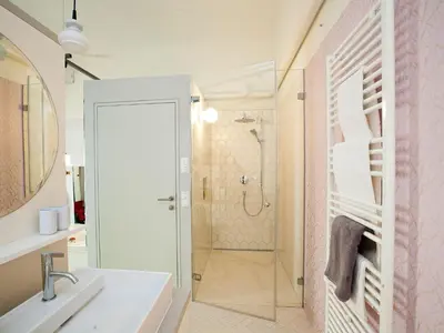 Ein Badezimmer in der Unterkunft grätzlhotel Karmelitermarkt