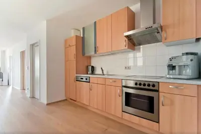 Küche/Küchenzeile in der Unterkunft cosy apartment in perfect location
