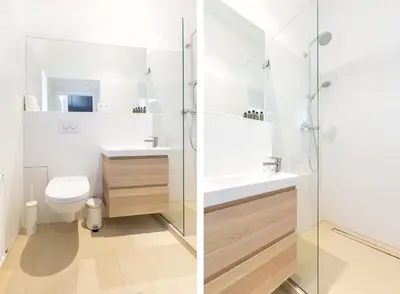 Ein Badezimmer in der Unterkunft HeyMi Apartments in City Center