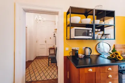 Küche/Küchenzeile in der Unterkunft Leuhusen Boutique Apartments Vienna, Wien