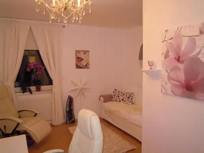 Ein Bett oder Betten in einem Zimmer der Unterkunft Orchidee