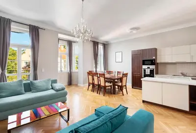 Küche/Küchenzeile in der Unterkunft Imperial Apartments Schönbrunn - Contactless Check-In