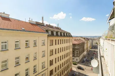 Ein allgemeiner Blick auf Wien oder ein Stadtblick von der Ferienwohnung aus