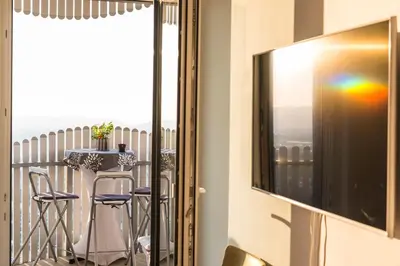TV/Unterhaltungsangebot in der Unterkunft Sky View Apartment Vienna