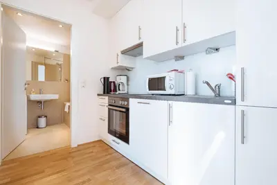 Küche/Küchenzeile in der Unterkunft Vienna Mainstation - 10 Minutes to Citycenter - Apartments with Aircondition