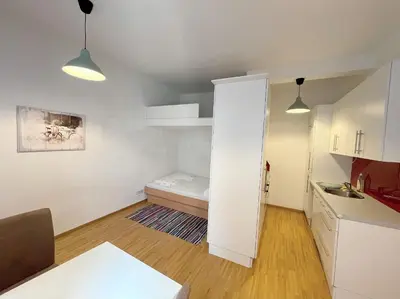 Küche/Küchenzeile in der Unterkunft Metro Apartments Vienna