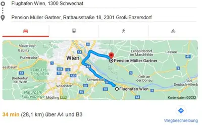 Grundriss der Unterkunft Pension Müller Gartner