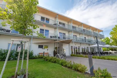 Das Gebäude in dem sich das Hotel befindet