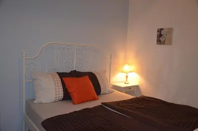 Ein Bett oder Betten in einem Zimmer der Unterkunft Vienna Top Comfort Apartment