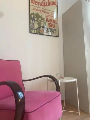 Ein Sitzbereich in der Unterkunft Pension Wienderland