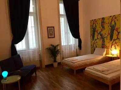 Ein Bett oder Betten in einem Zimmer der Unterkunft Pension Wienderland