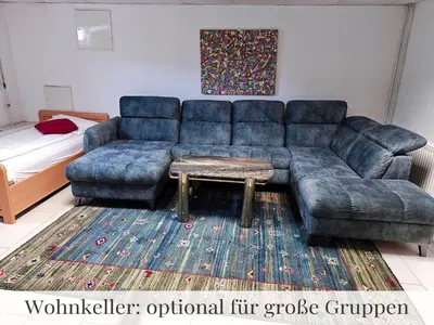 Ein Sitzbereich in der Unterkunft Haus zum Wohlfühlen