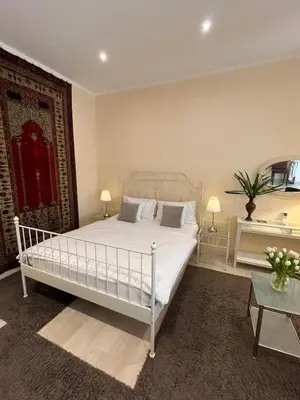 Ein Bett oder Betten in einem Zimmer der Unterkunft St Martin Apartment