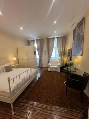 Ein Bett oder Betten in einem Zimmer der Unterkunft St Martin Apartment