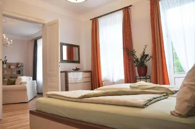Ein Bett oder Betten in einem Zimmer der Unterkunft Business Home Vienna