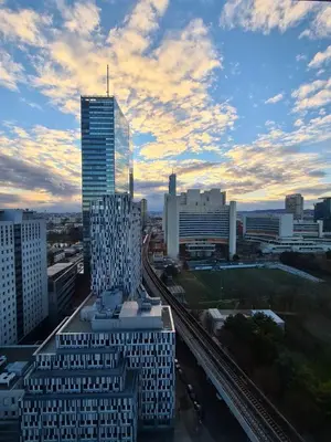 Ein allgemeiner Blick auf Wien oder ein Stadtblick von der Ferienwohnung aus