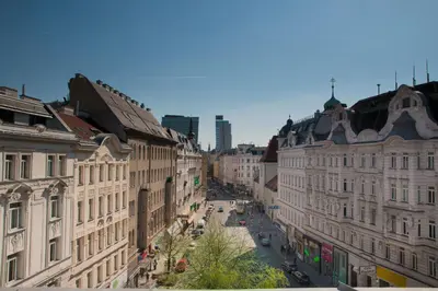 Ein allgemeiner Blick auf Wien oder ein Stadtblick von der Ferienwohnung aus