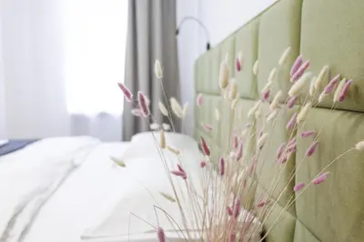 Ein Bett oder Betten in einem Zimmer der Unterkunft Apartment house in Vienna