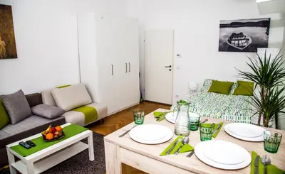 Ein Sitzbereich in der Unterkunft VLA - Karmarschgasse